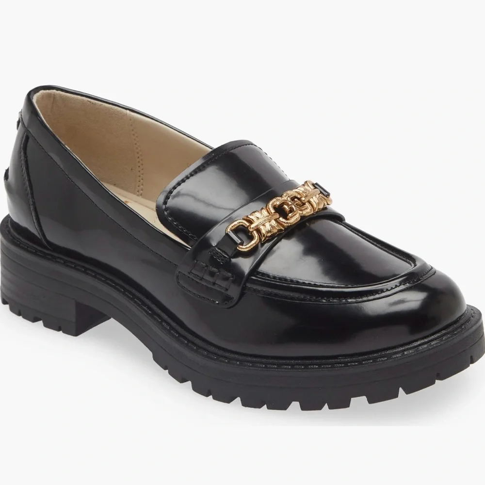 Sam Edelman Kids’ Teo Platform Loafers – Black Patent – US 3M / EU 35 – NWOT